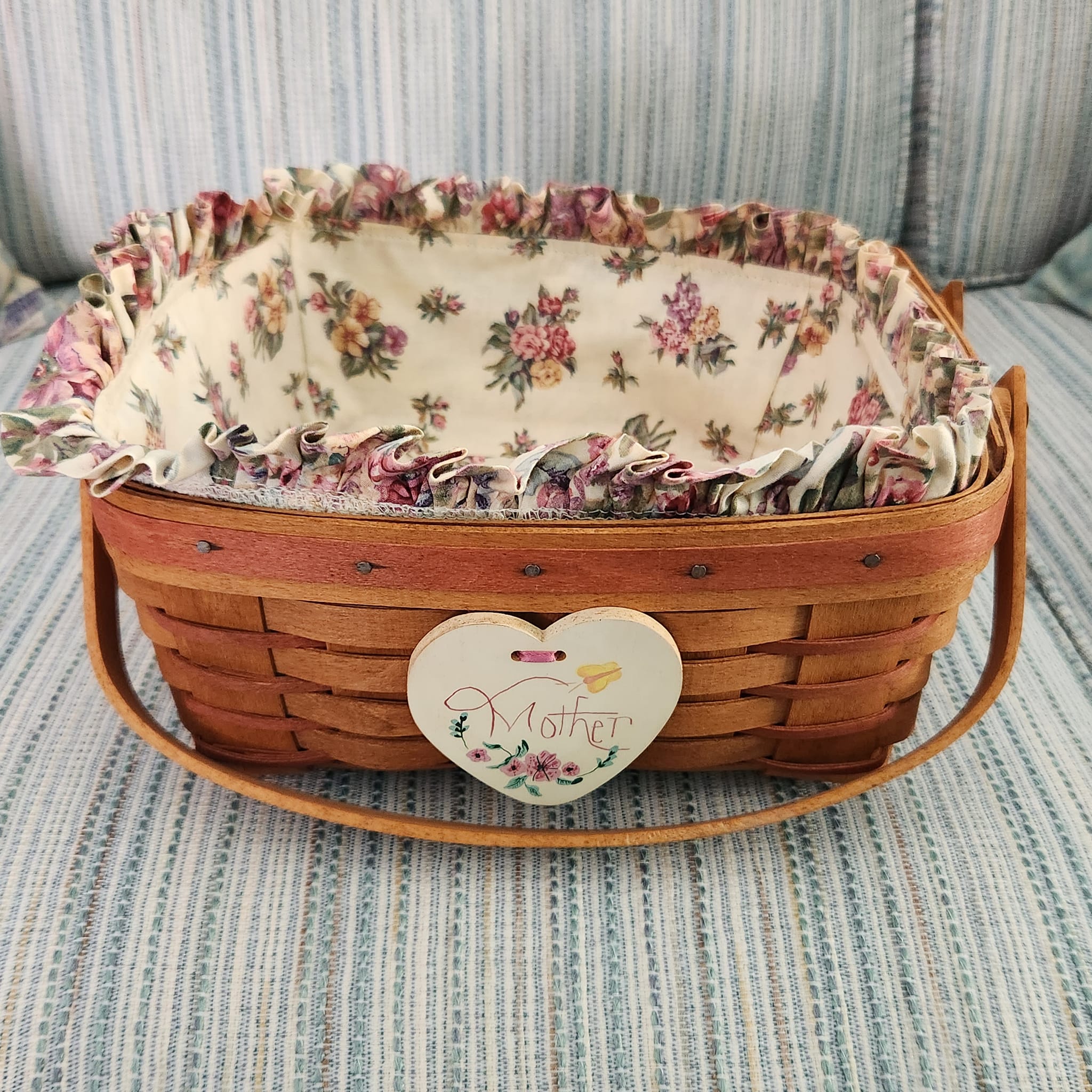 My Longaberger Mother's Day baskets. 1998, 1999, 2000, 2001. Love 'em!