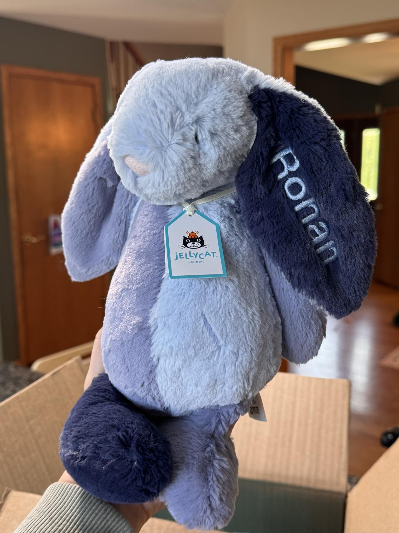 New! My name is Puddlesea Bunny 🐰💙#jellycat