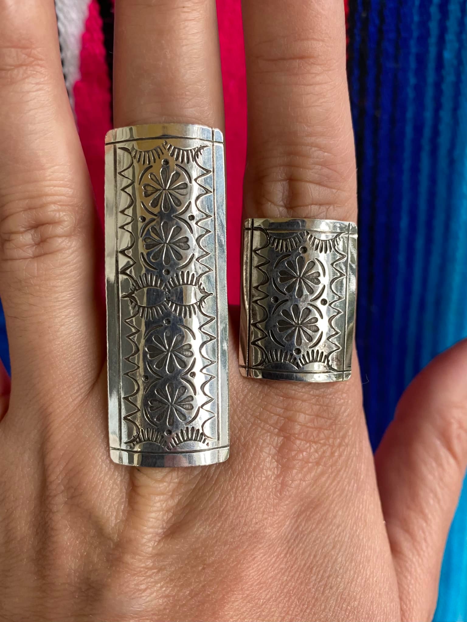 Gundam/Zaku inspired rings in aged silver Naturally 100% handmade