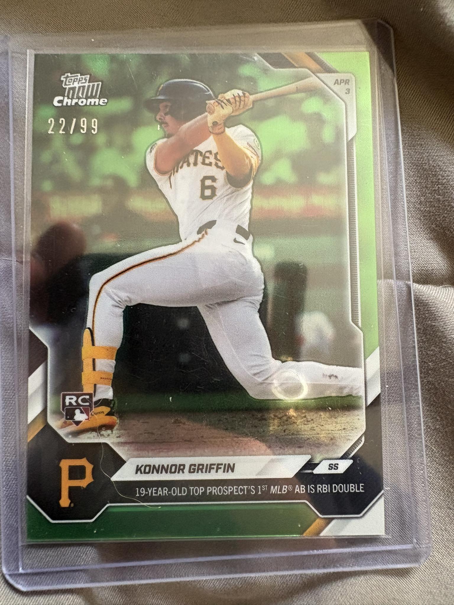 First numbered pull from Topps Now: Jac Caglianone Blazing Bobble 