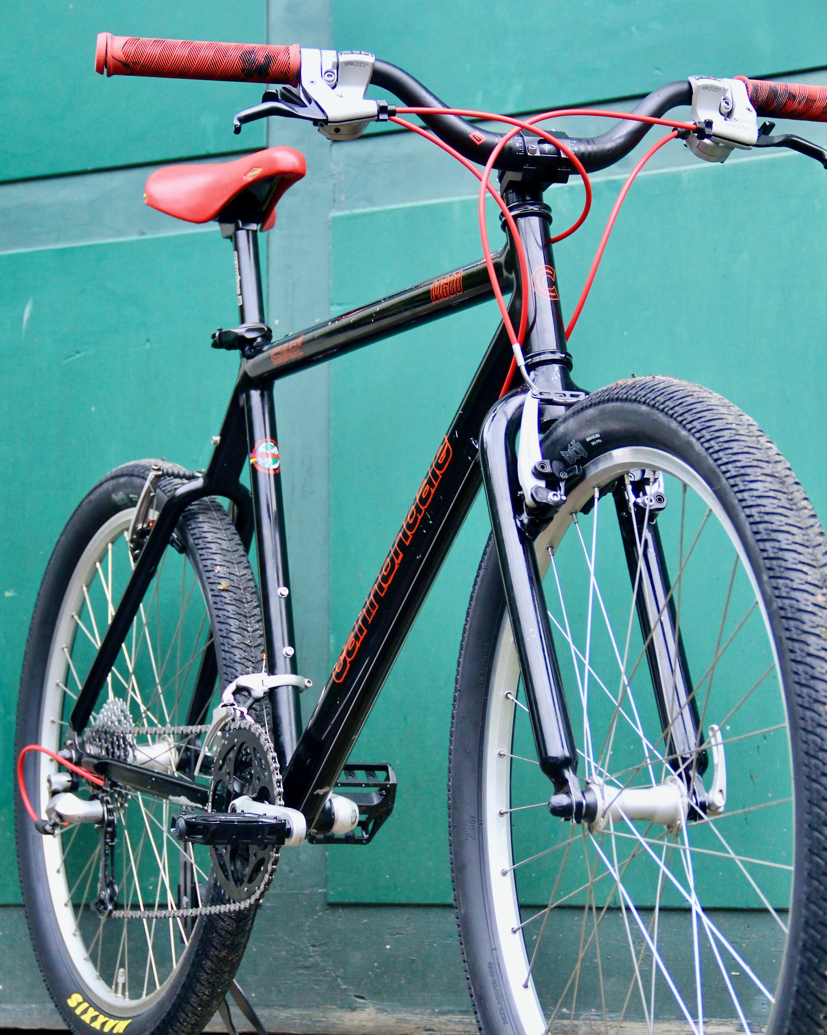 Upgraded 1993 Cannondale M300 bike with XT components