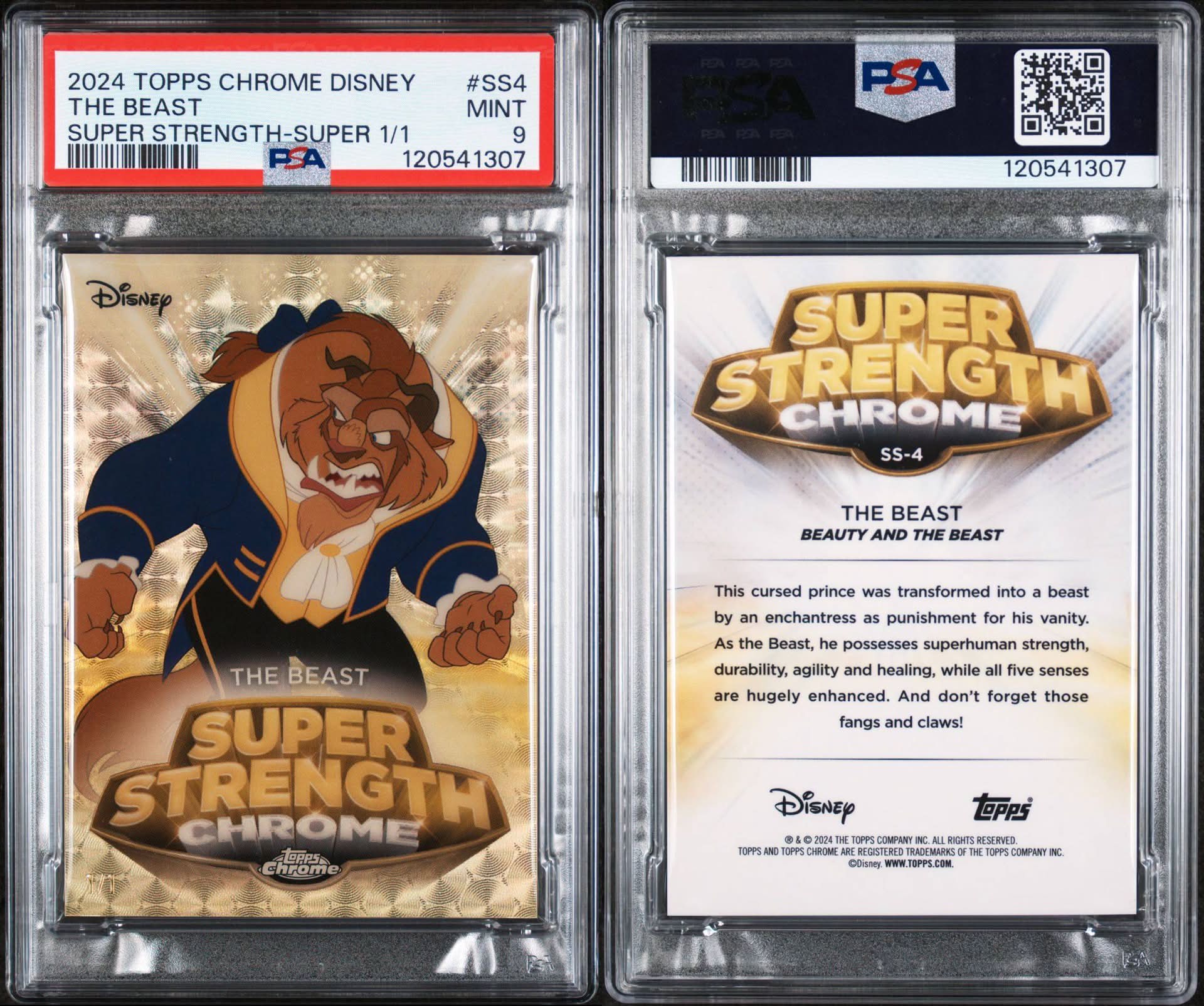 2025 Topps Disney Sapphire 1/1 Mickey, Minnie, Donald, and Daisy
