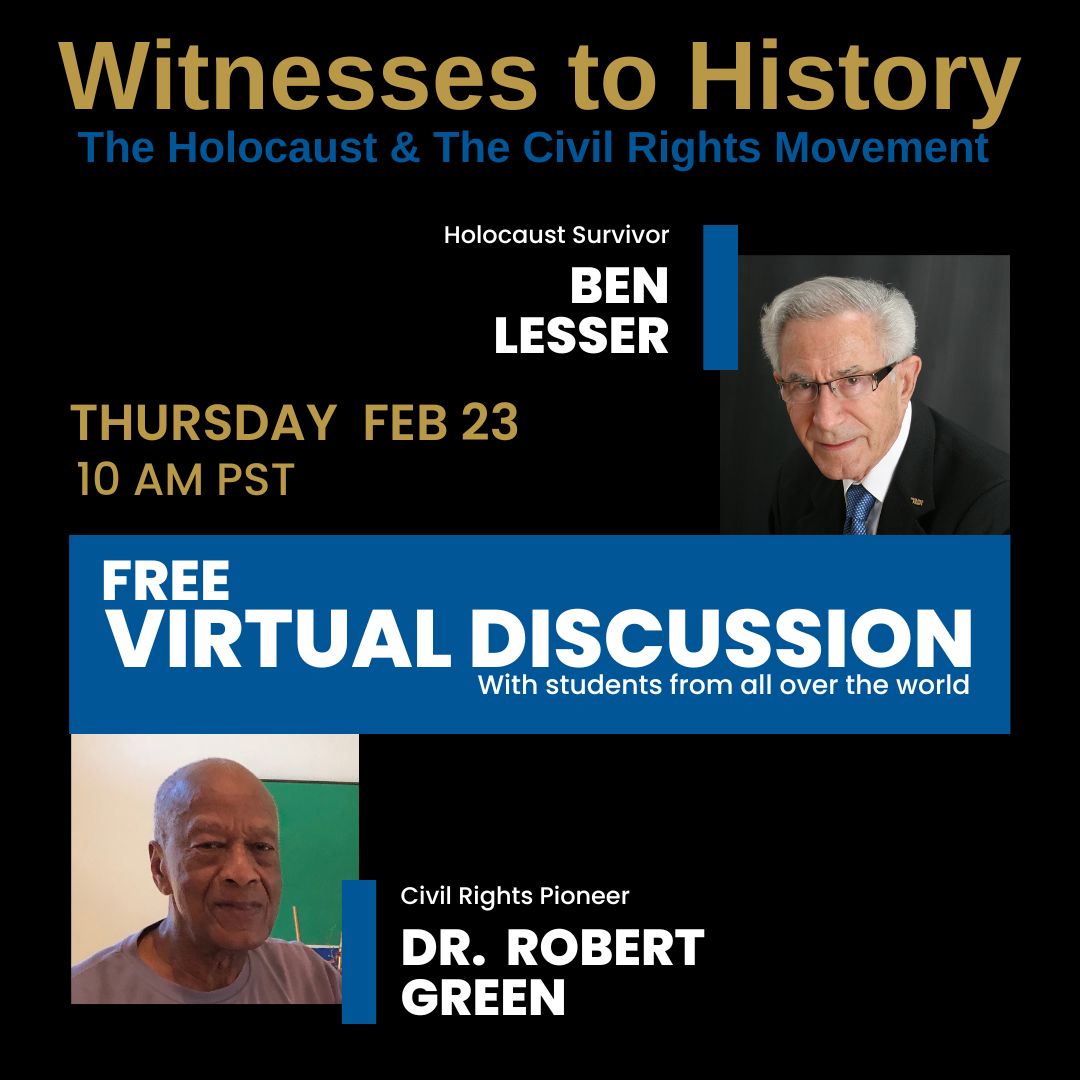 Ben Lesser / Zachor Holocaust Foundation - OPEN TO ALL - Tomorrow, 2/23 ...