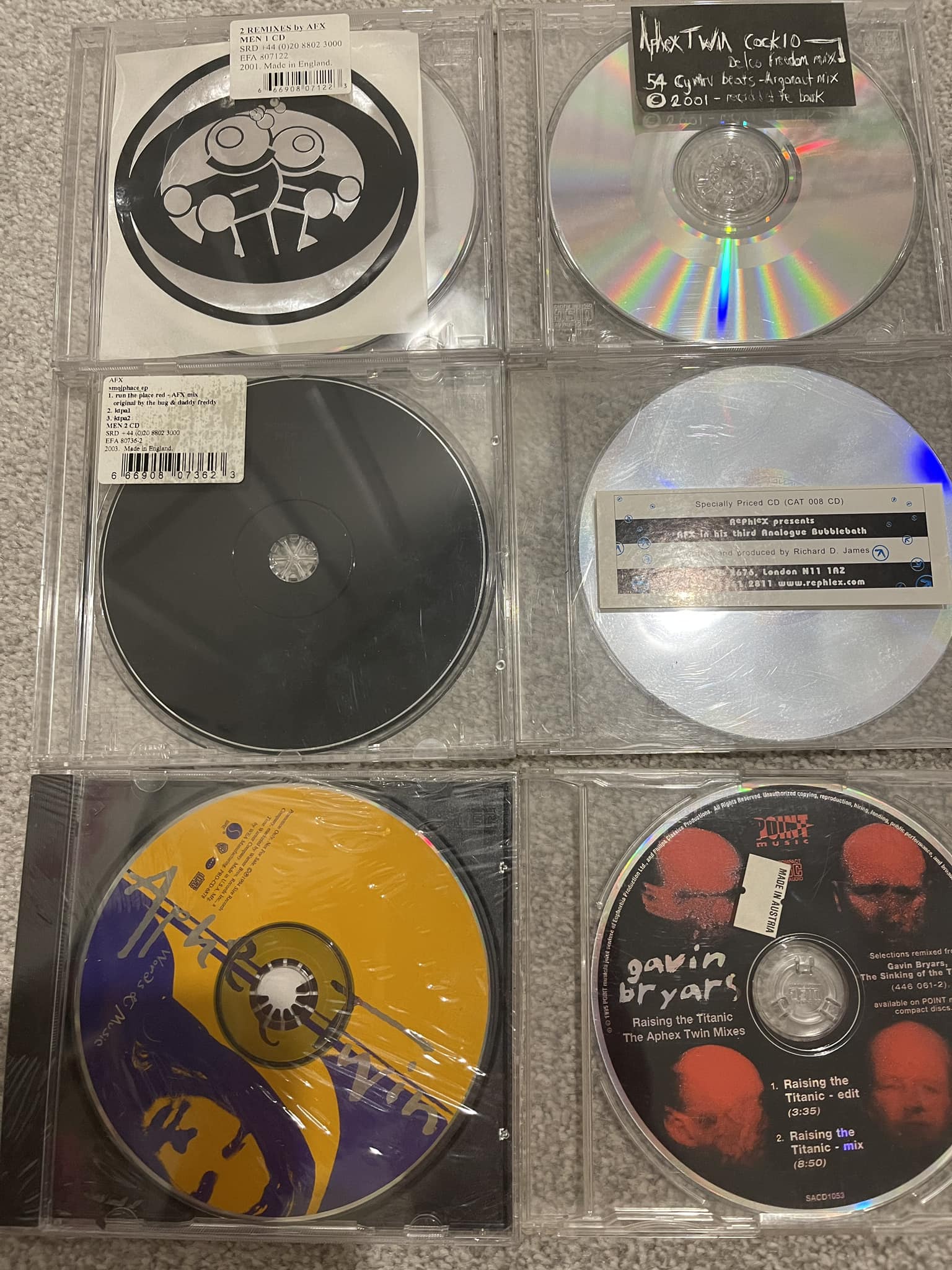 2 REMIXES by AFX 2001 I think this might be the rarest AFX 12” I own