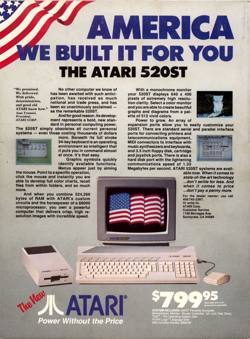 Yesterday we showed the Commodore Amiga 2000. Another competitor