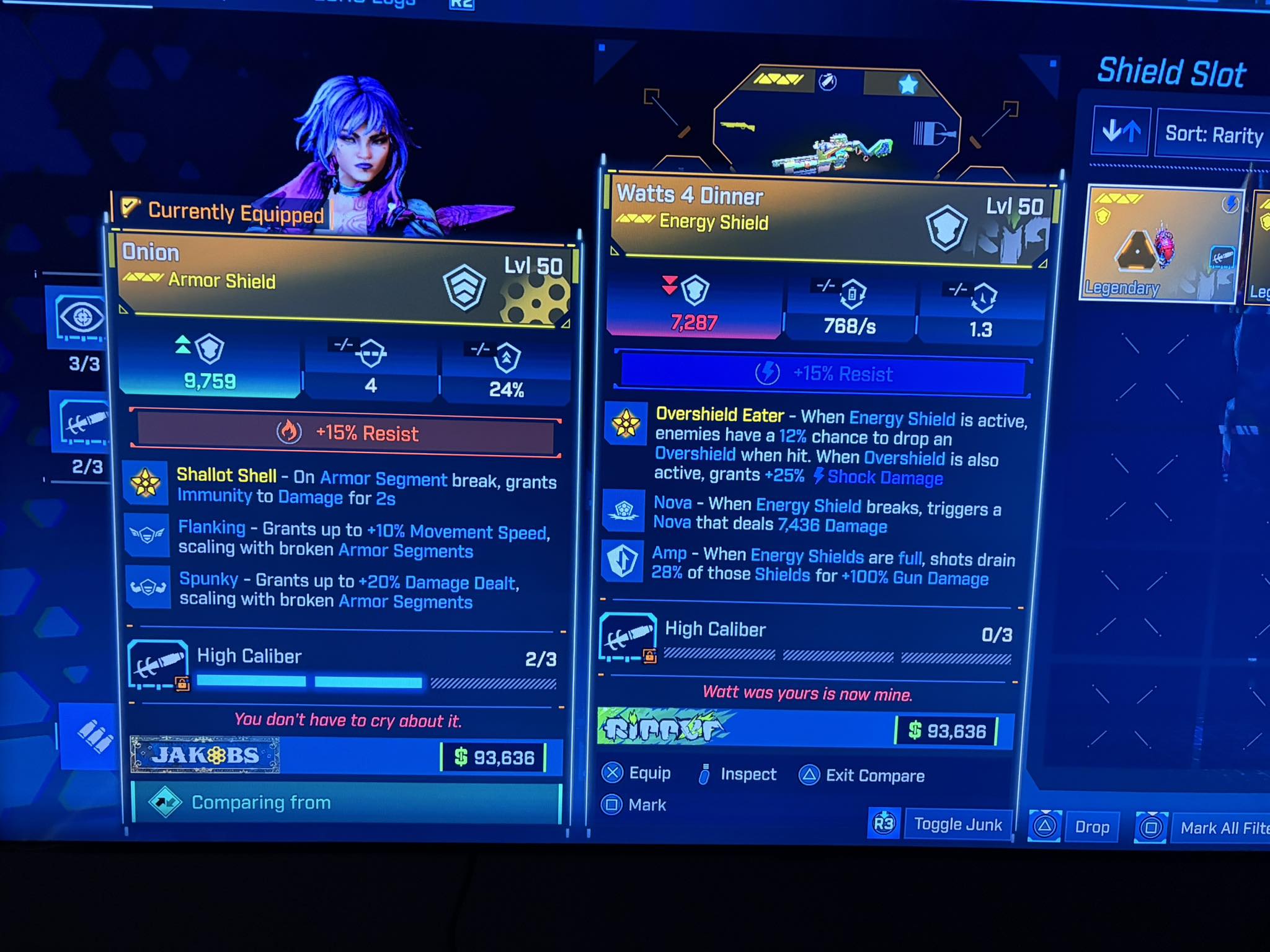 Borderlands 4 - Legendary Watts 4 Dinner Level 50 - PS5/Xbox/ PC