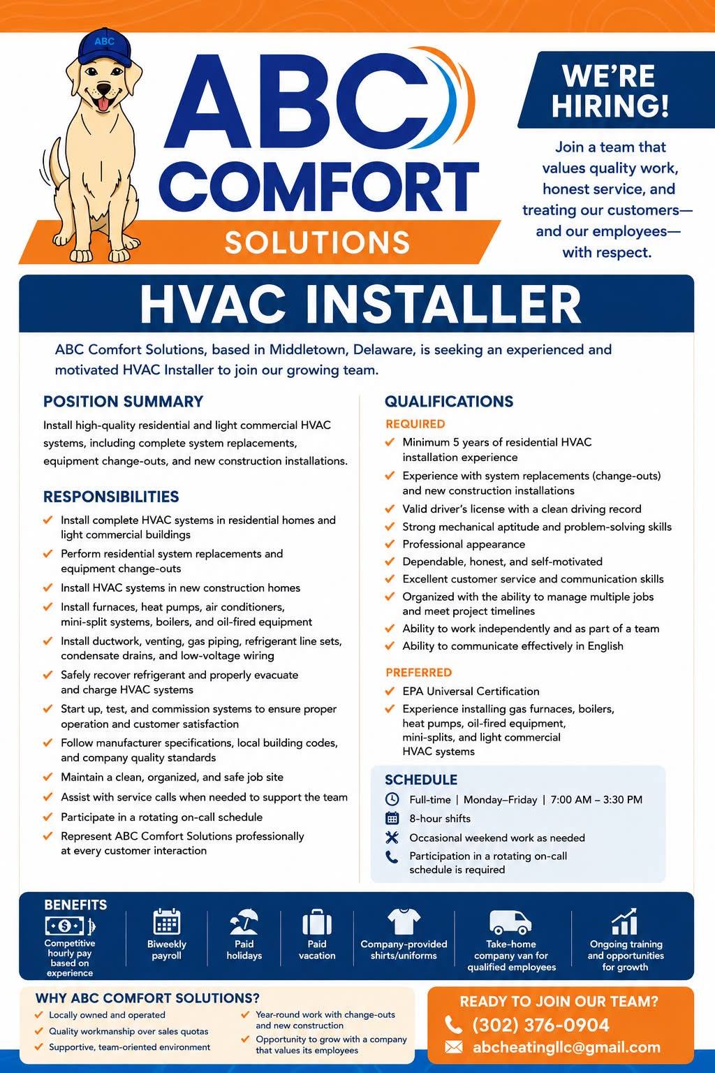 ABC Comfort Solutions | Middletown DE