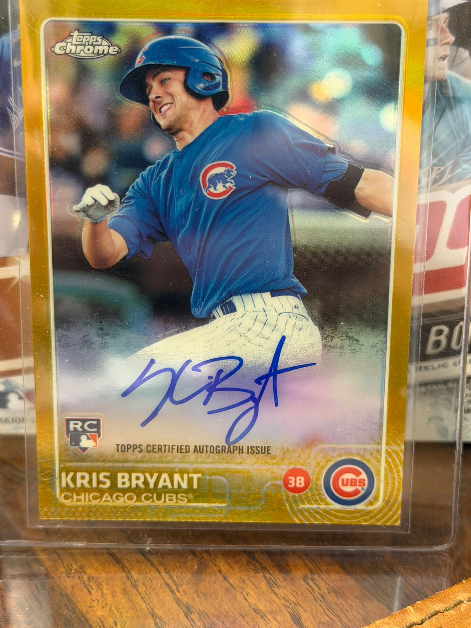 2015 Topps Chrome Blaster Yields Kris Bryant Autograph Card