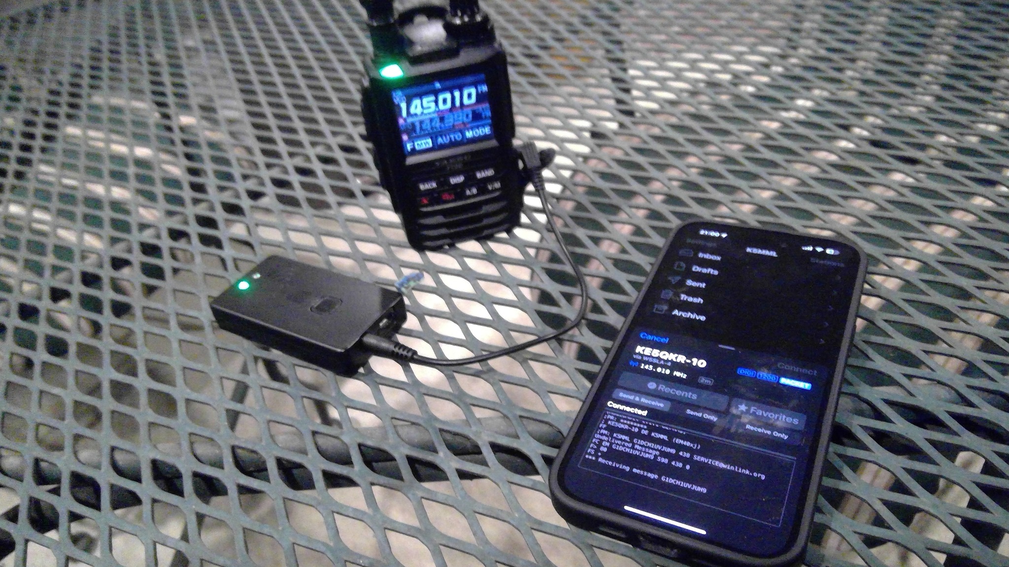 Mobilinkd TNC4 and Radiomail setup experience