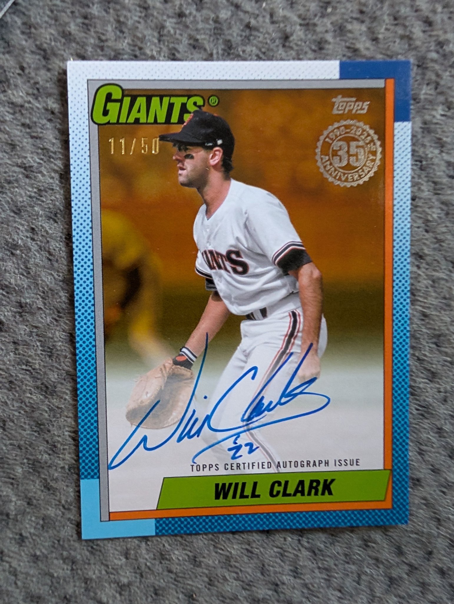 Rare Will Clark autograph sports card found