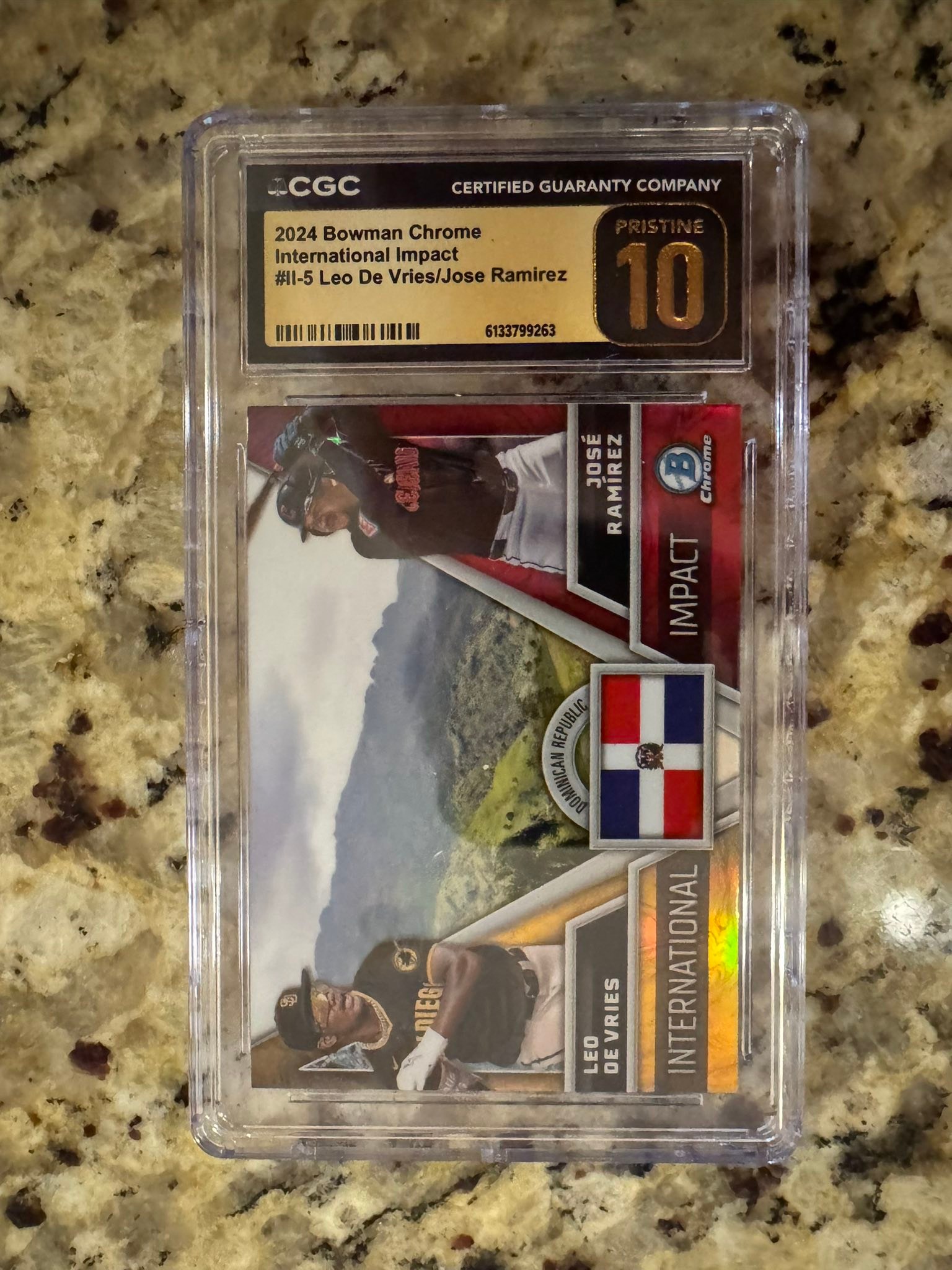 2024 Bowman Chrome International Impact card featuring Jose 