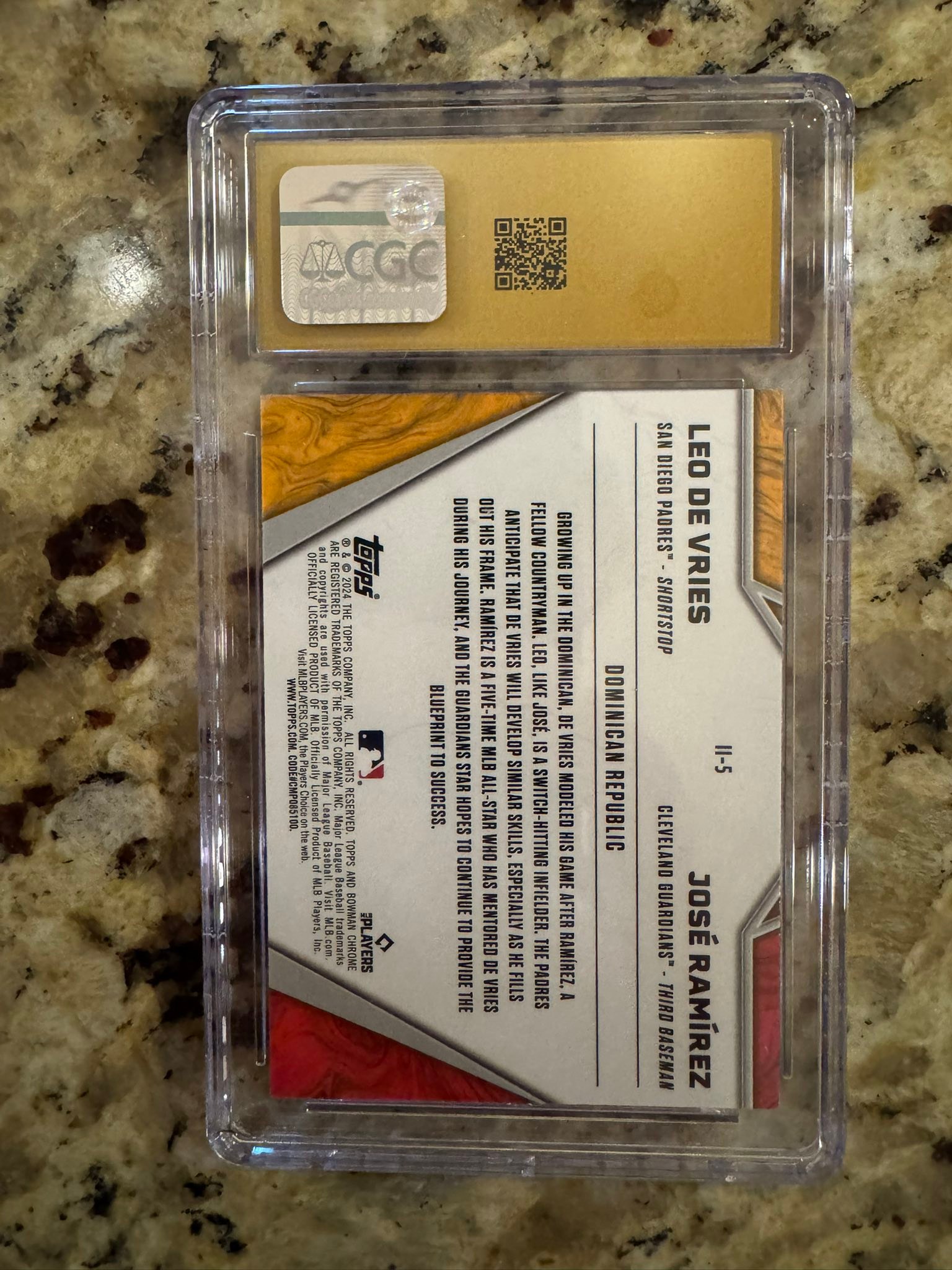 2024 Bowman Chrome International Impact card featuring Jose 