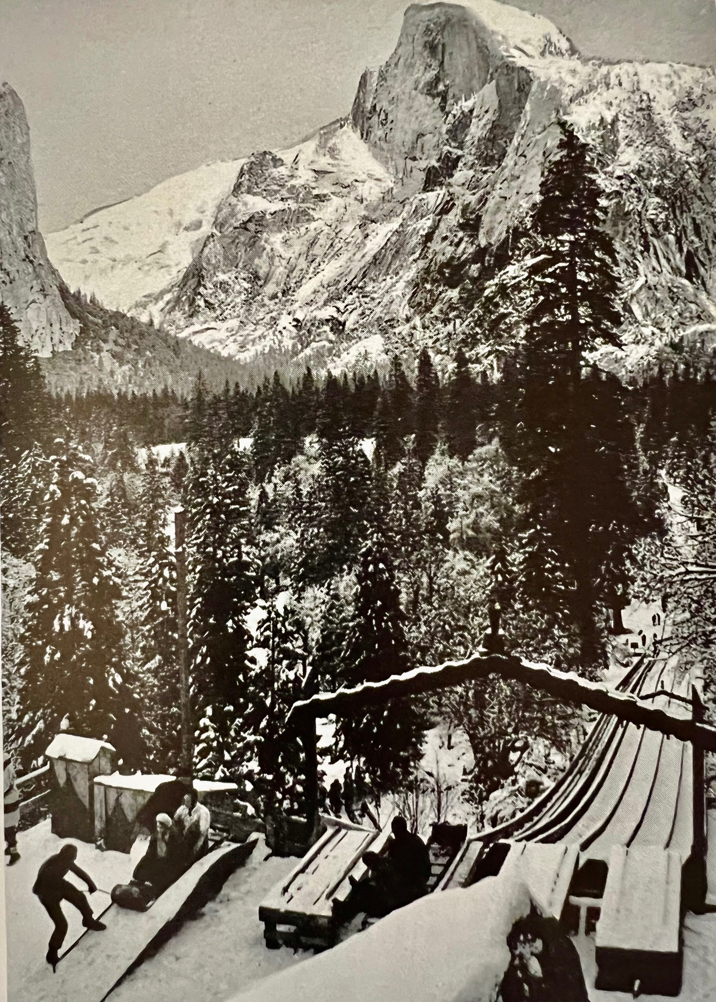 Devils Lake toboggan slide history
