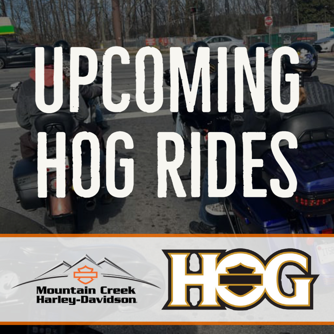 Mountain - Here are our HOG rides for this week! We can't wait to see ...