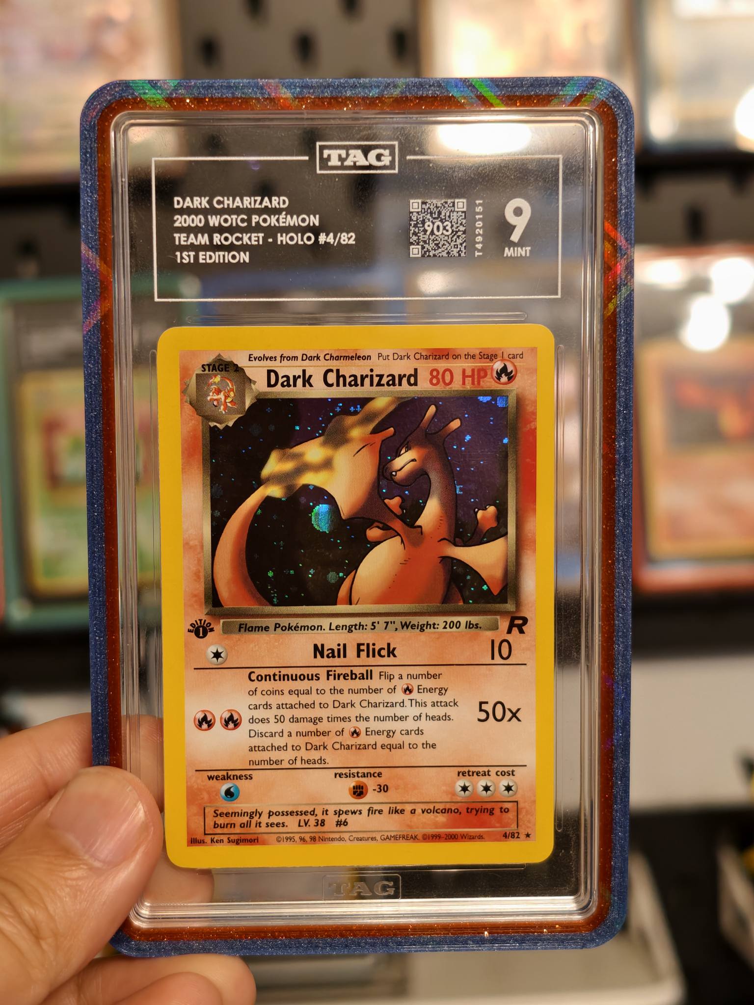Are there holo and non-holo versions of the 1st edition Dark