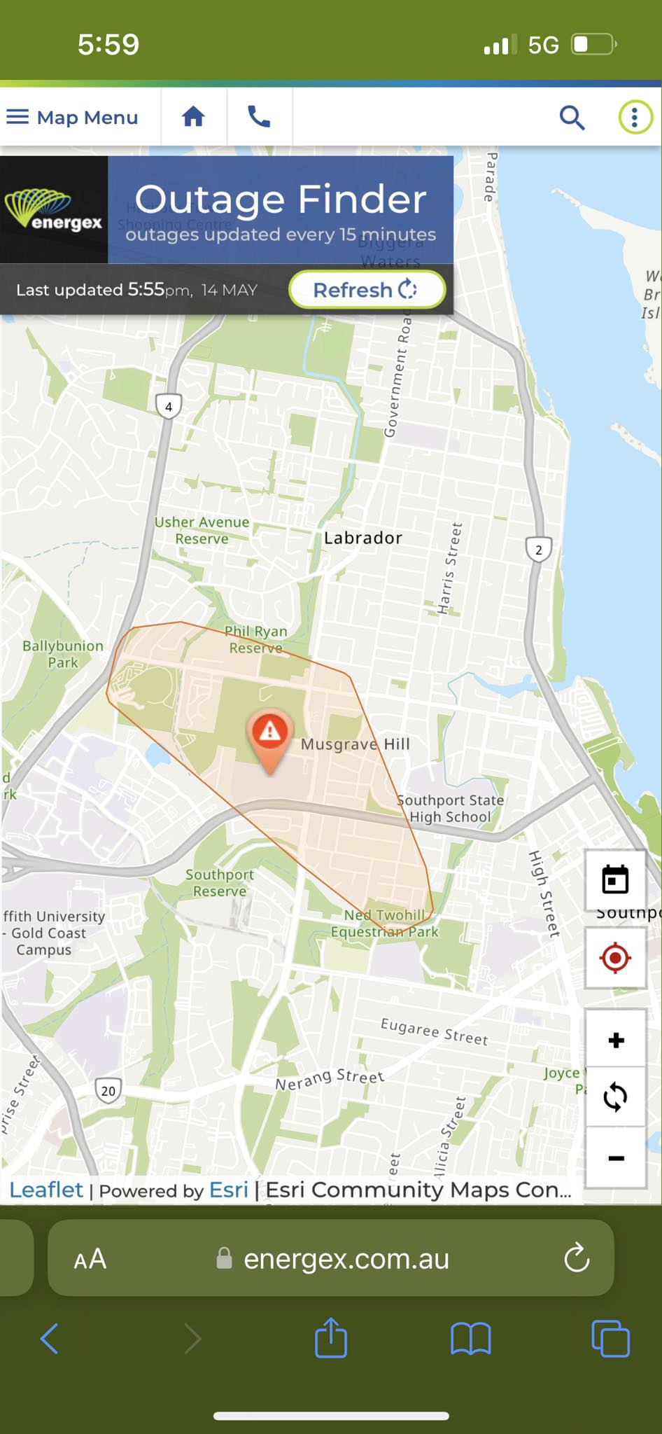 Sam - ⚠️ There’s a power outage across parts of Labrador and Southport ...