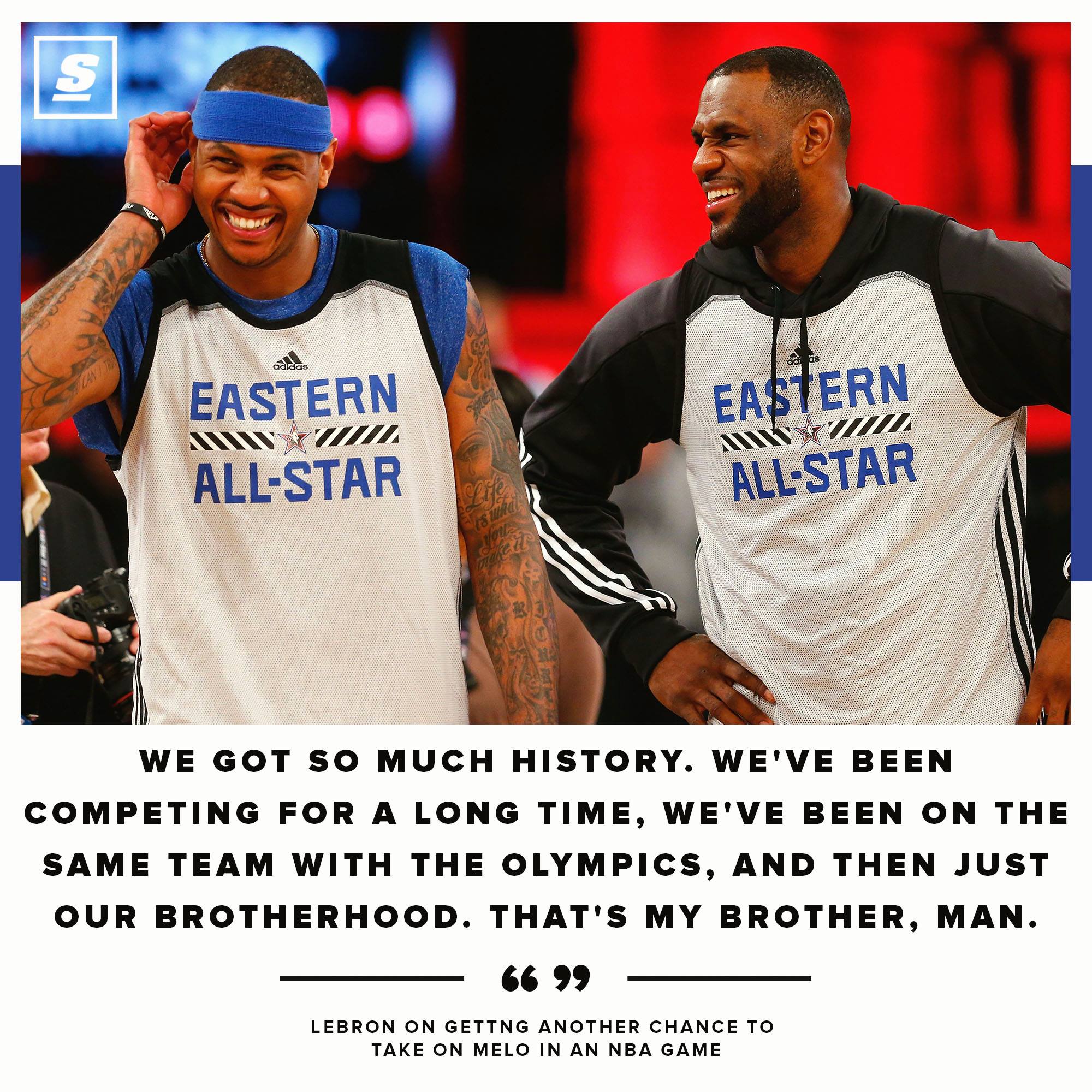 👑 LeBron James 👌 Carmelo Anthony Two legends, still at it. Watch