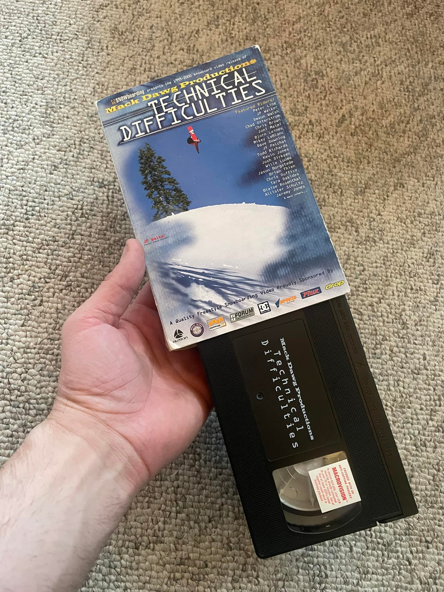 Found old VHS tape from 1999 at mountain house