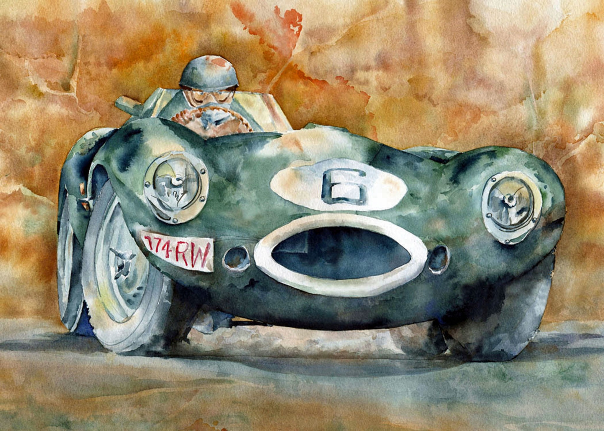 Jaguar D-Type 1955 Le Mans winner Autoart 1:12 scale model