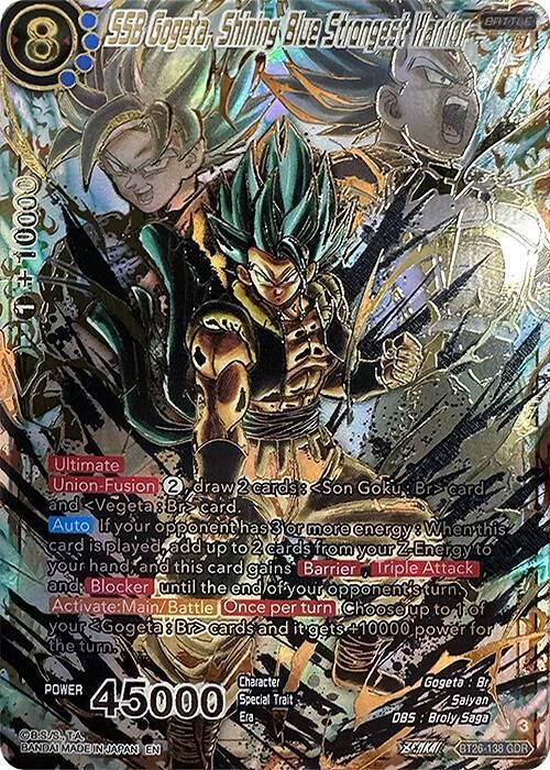 ドラゴンボールカード PSA 10 SS Gogeta Fusion Reborn GOD RARE A #PSA 10 SS #Gogeta Fusion Reborn God Rare from #CriticalBlow