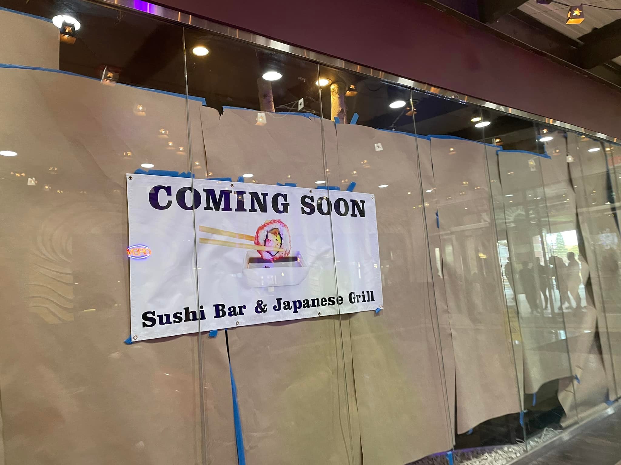 New signs at old Sushi Maru location in Riverfront Square