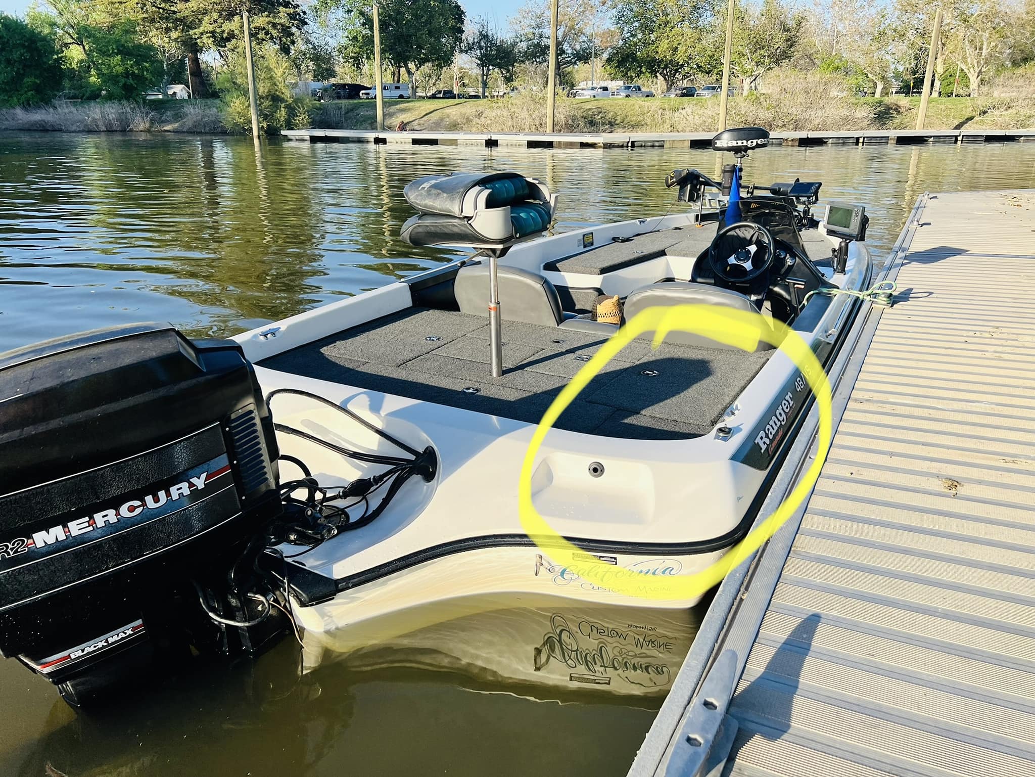 best fishing pole under 100 pounds Buck’s Ultra-Lite with Bottom Seat and Touch System! 12 foot (2 sections) reargrip_length__13-1/2