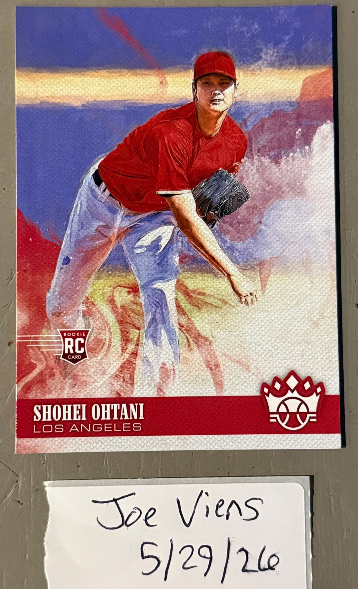 2018 Panini Diamond Kings Shohei Ohtani rookie card auction