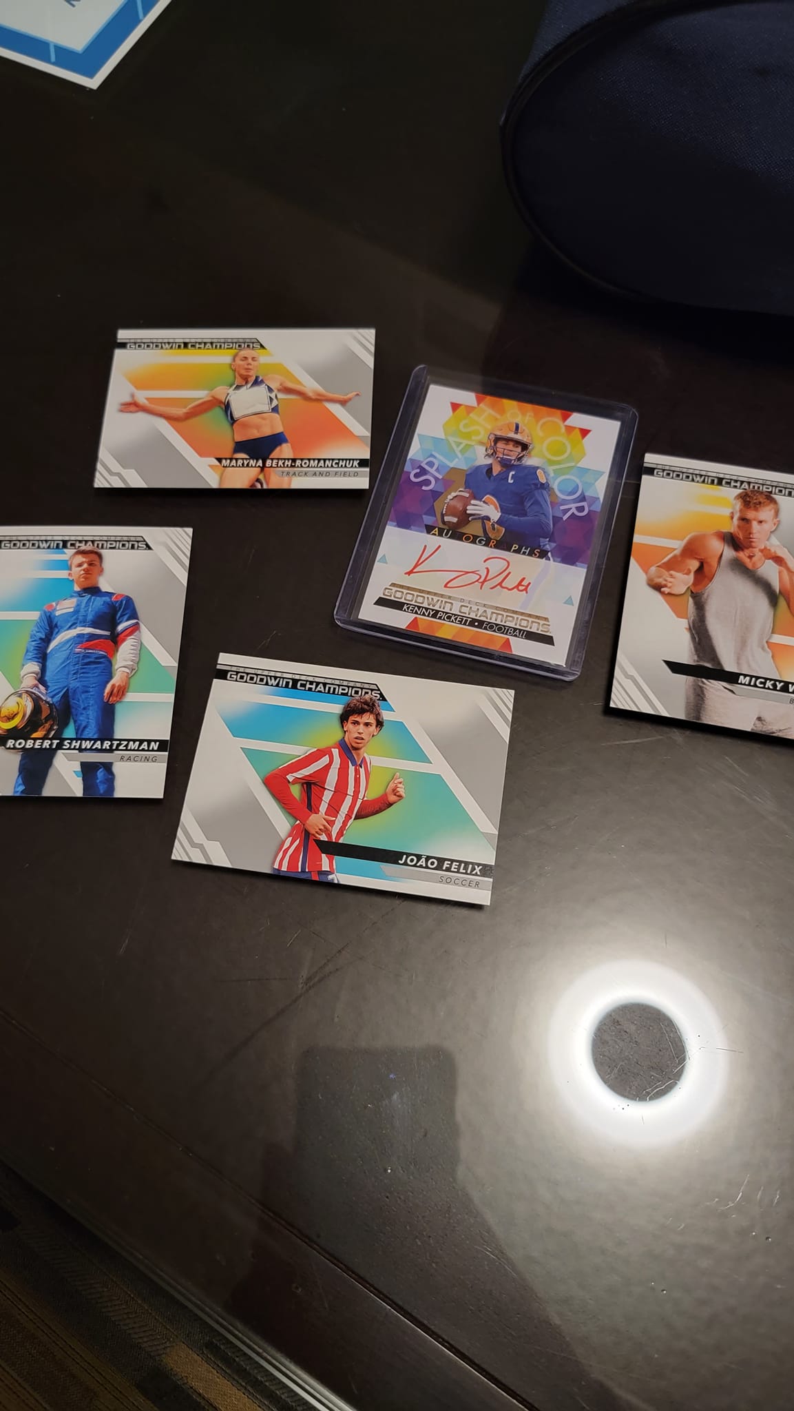 Tom DeLonge Card Pull from Goodwin Champions Box