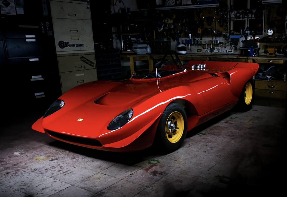 Handmade replica of 1966 Dino 206S/SP