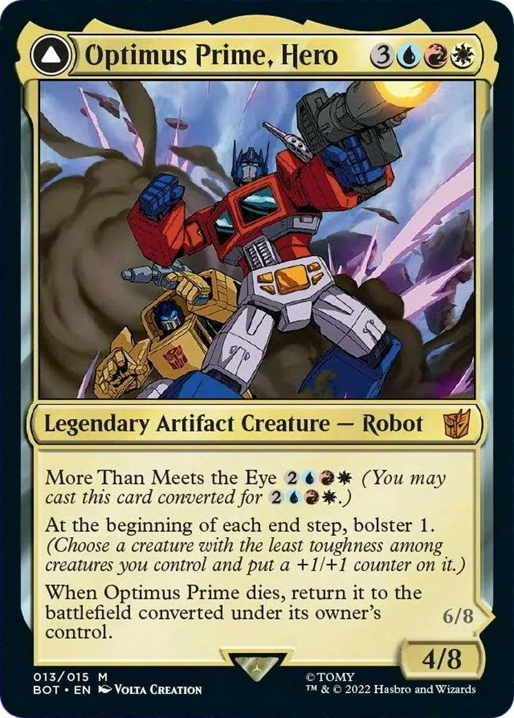 best transformers cards mtg Secret Lair x Transformers: Optimus Prime vs. Megatron Foil Bot mode All 15 MTG Transformers Commanders,