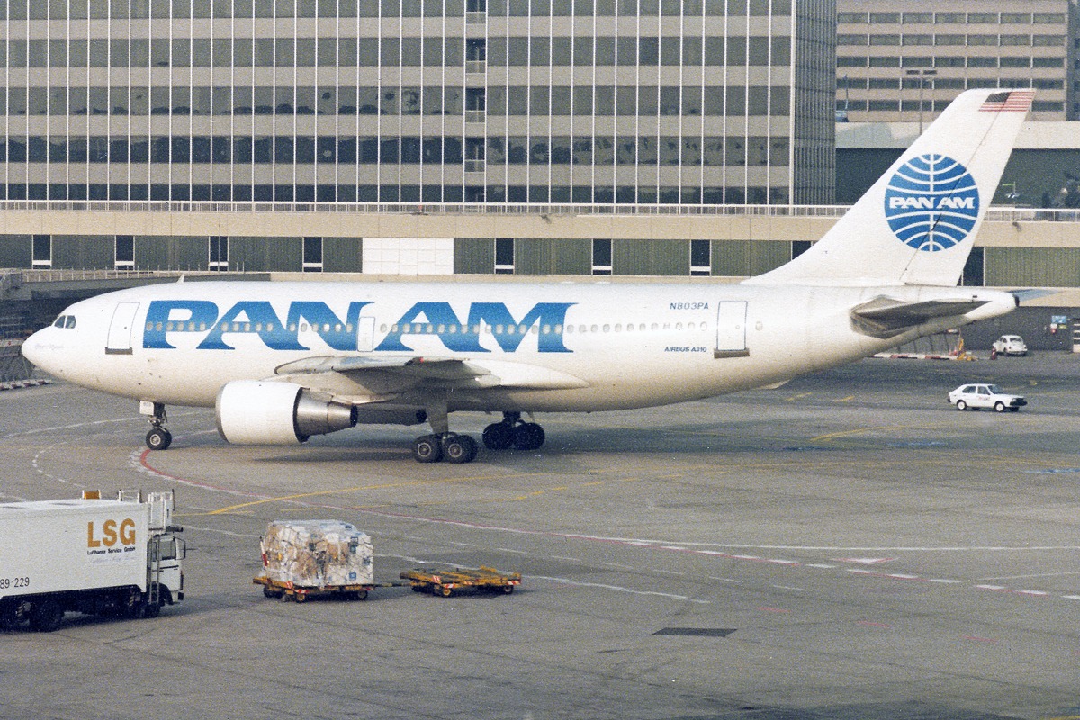 Pan Am Airbus 310 Clipper Frankfurt at Frankfurt Main in 1988