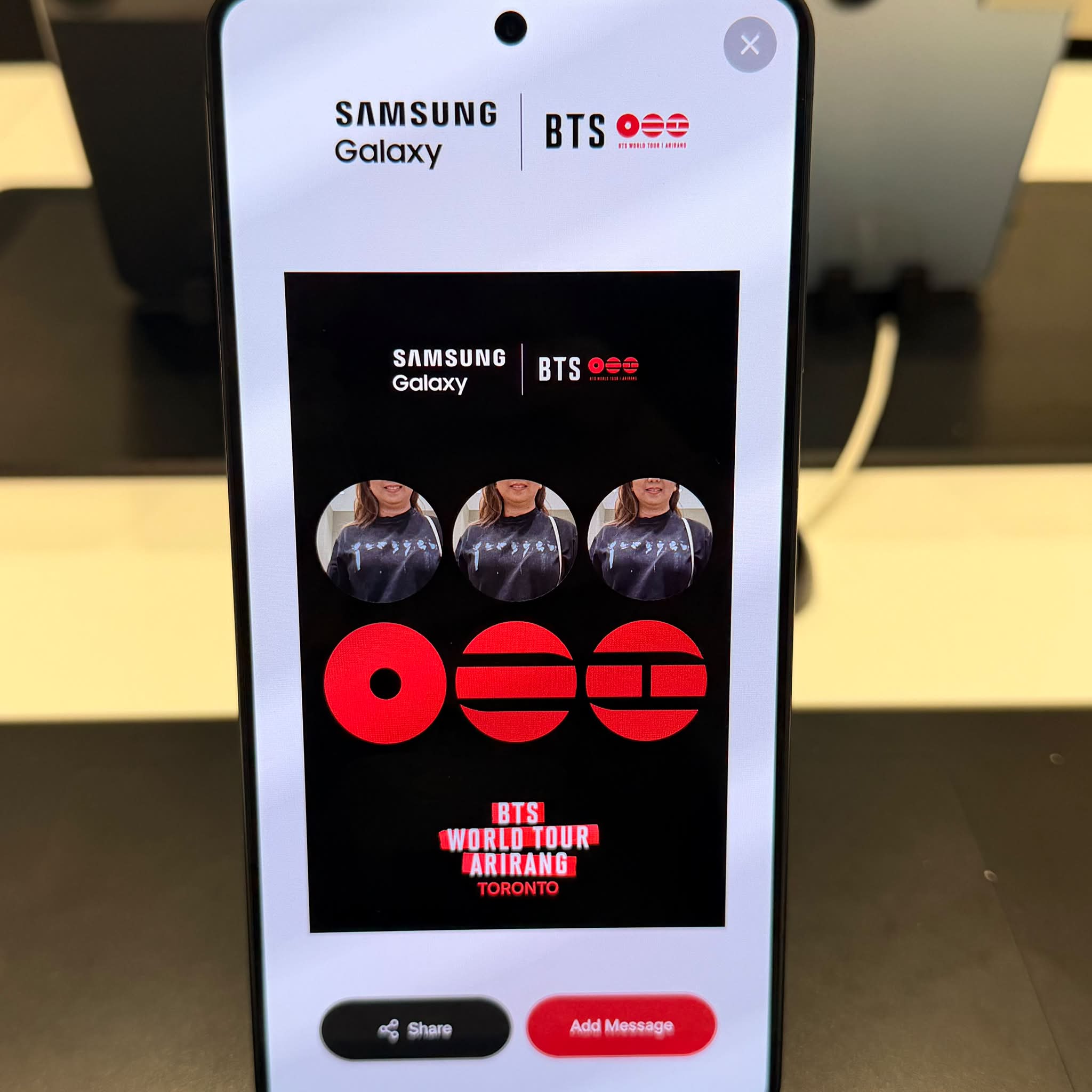 BTS Samsung Pin Anyone who still wants the pin, they still have