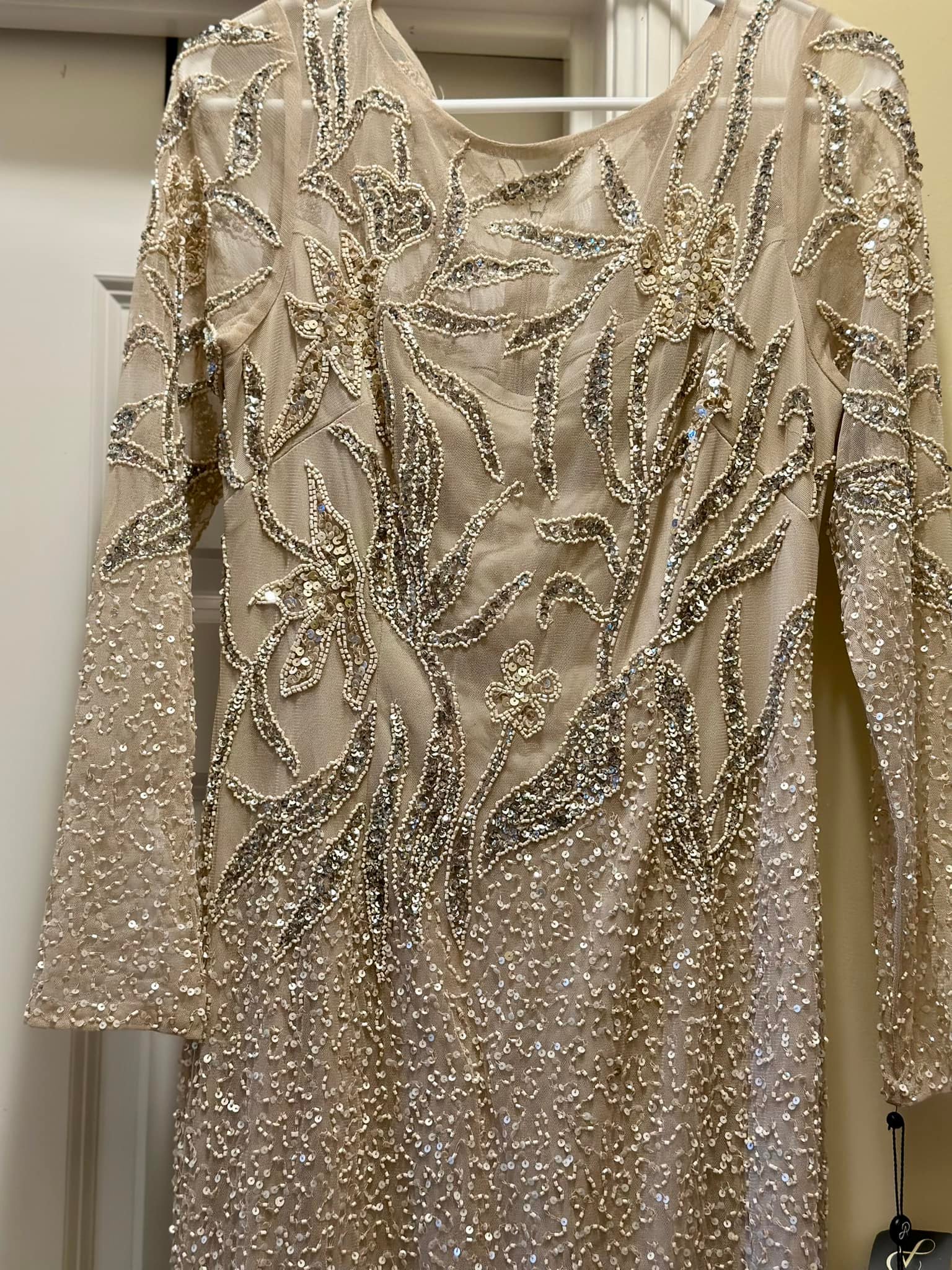 macy's rose gold sequin dress New with tags from Dark green with zipper. Very pretty flowing fit. Pick up in paw paw denim-sets