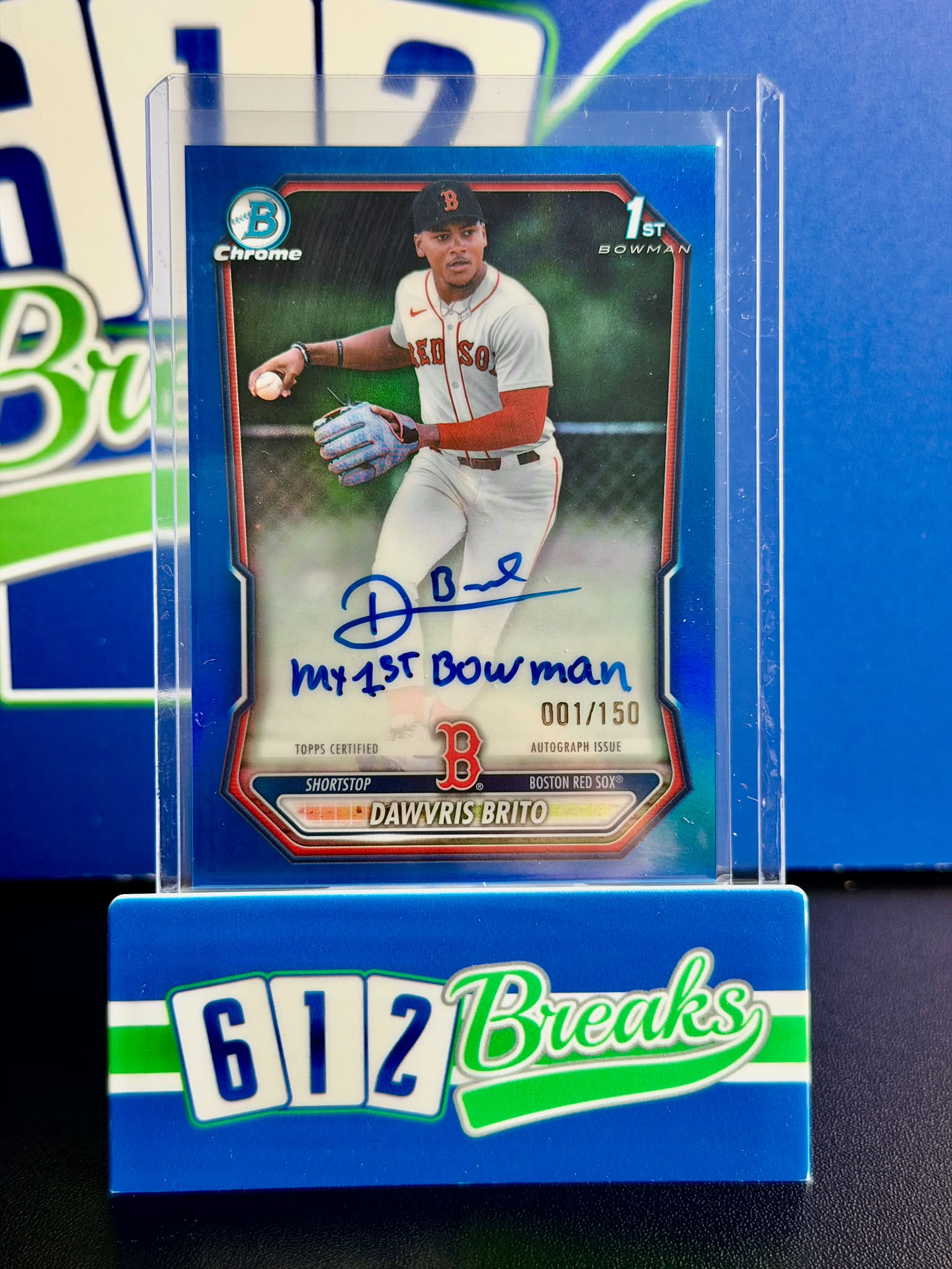 Another night, another Bowman Chrome 1st 1/1 auto🤩🔥 #mlbcards