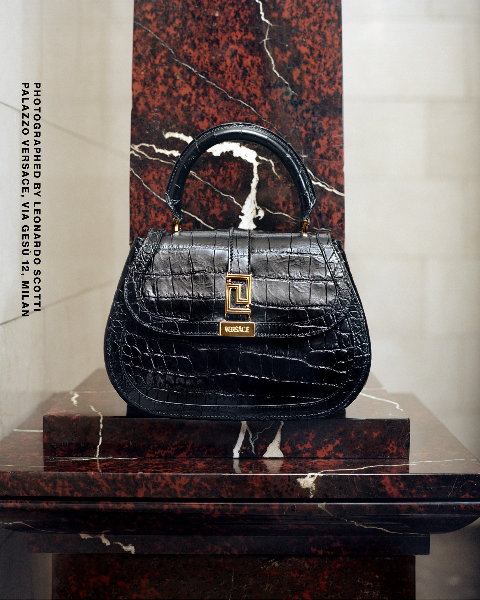 Greca Goddess Top Handle Bag Photography by Leonardo Scotti