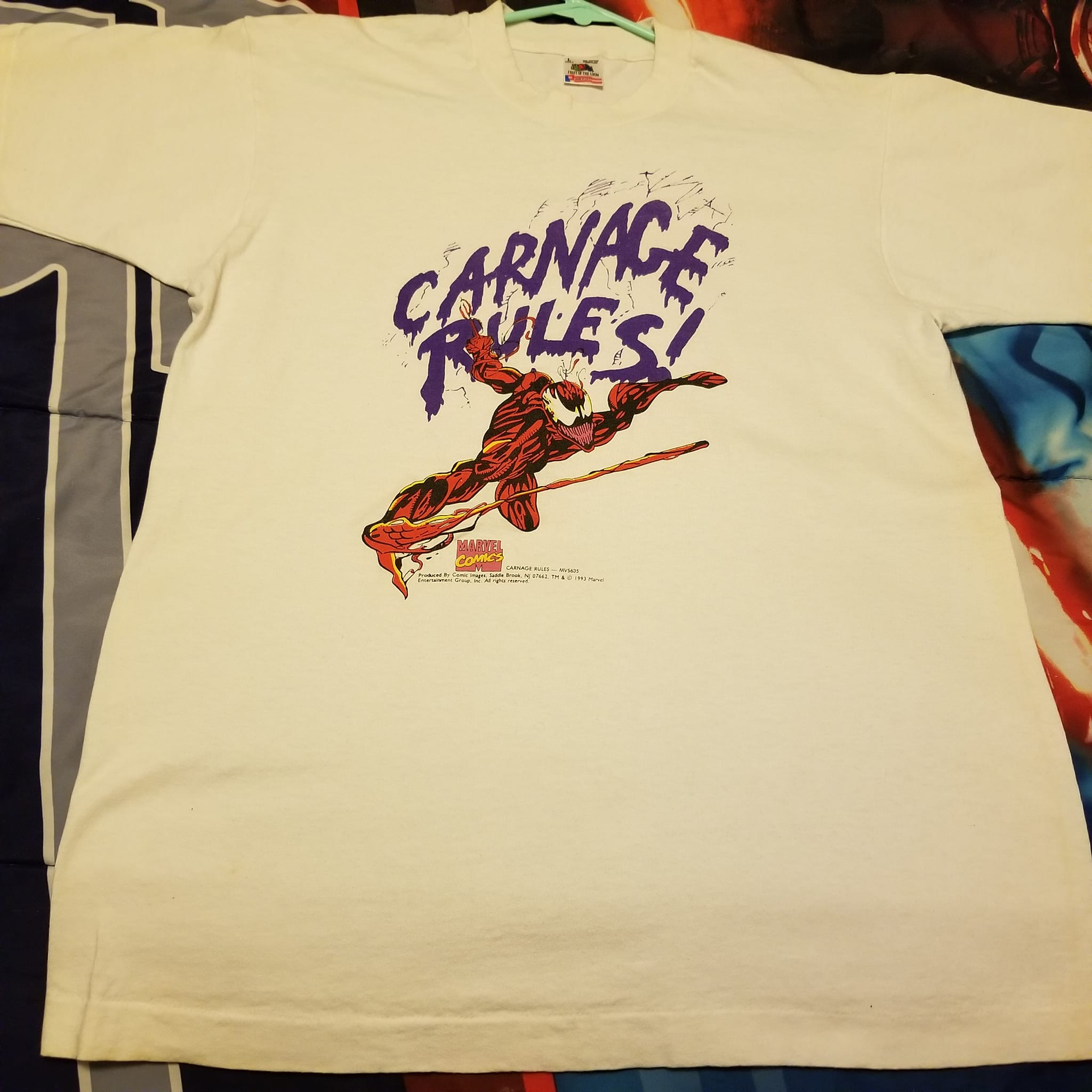 Vintage comic t-shirts from the 90s for sale