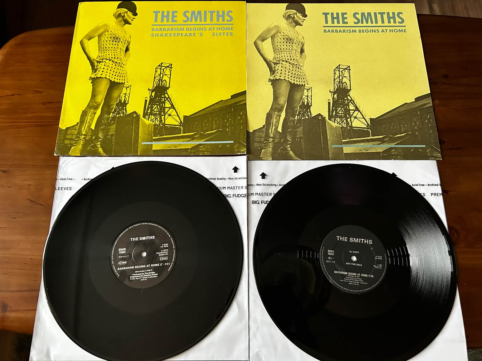 The Smiths' Barbarism Begins at Home vinyl record