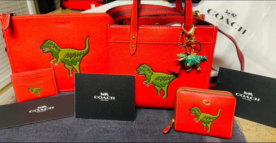 coach backpack t rex Charter 24 In Signature Canvas with Rexy Print – Club de Mode Finished with fun Coach rexy backpack - Gem