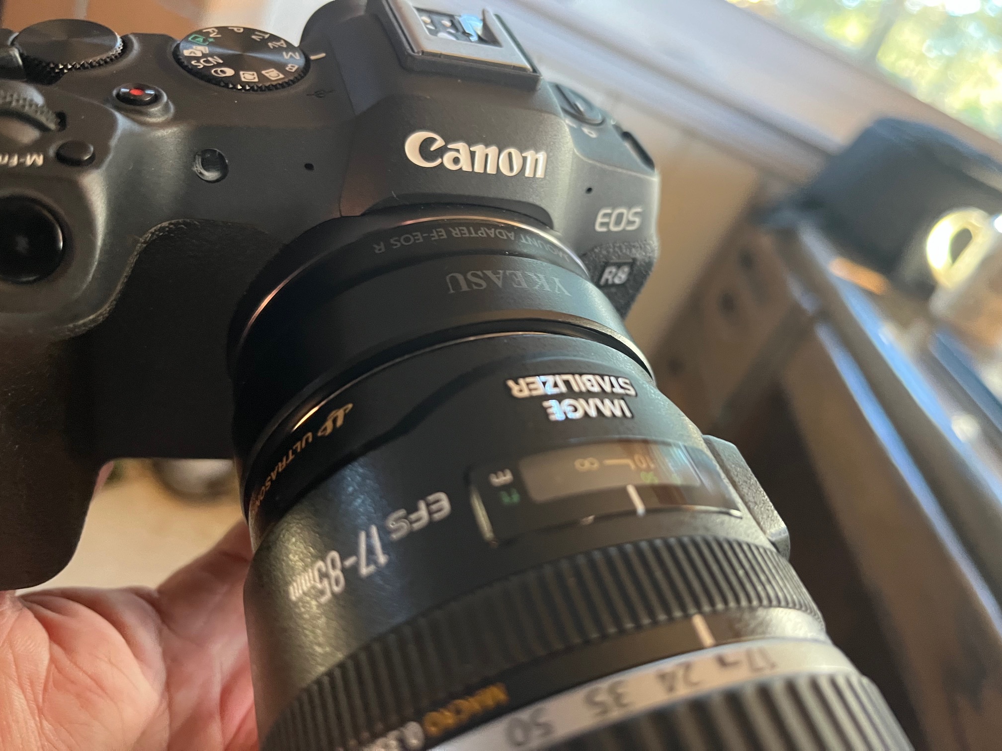 Using Canon EF 85mm f/1.8 USM with adapter on R-series camera?