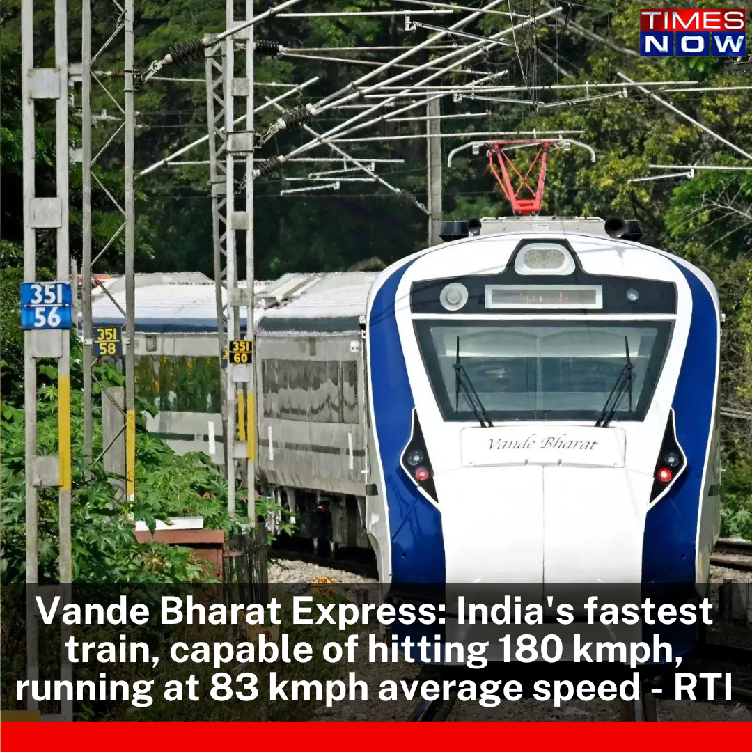 TIMES NOW - India's fastest train 'Vande Bharat Express' has been ...