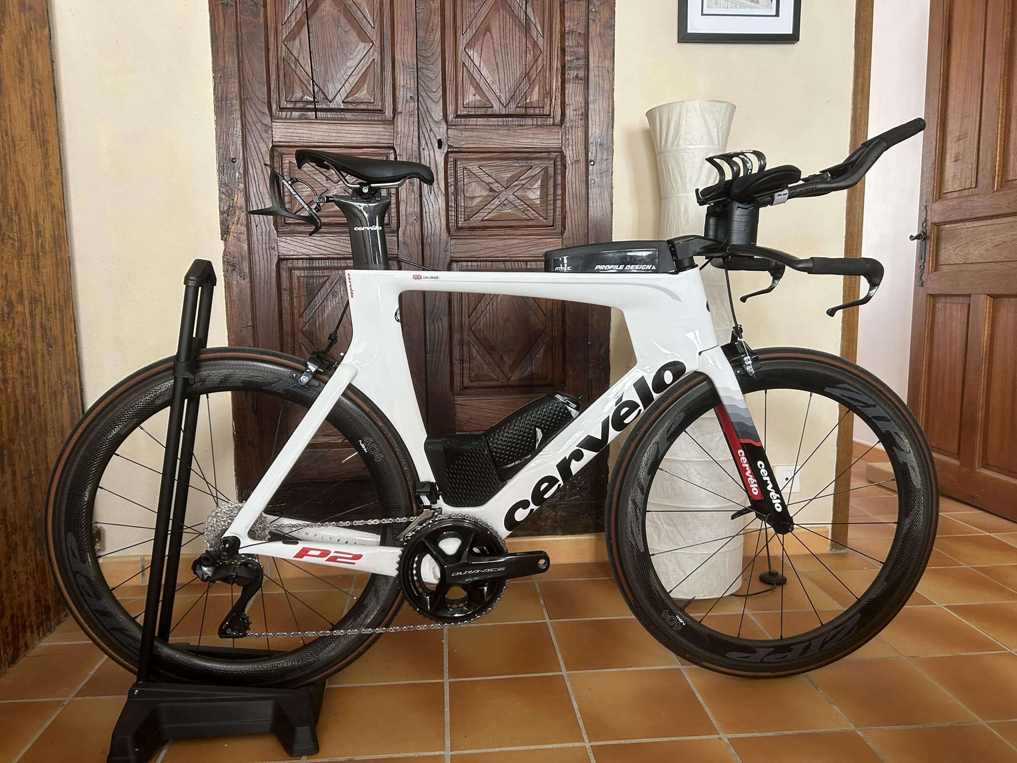 Cervelo P2 TT bike with Ultegra Di2 and Dura Ace components