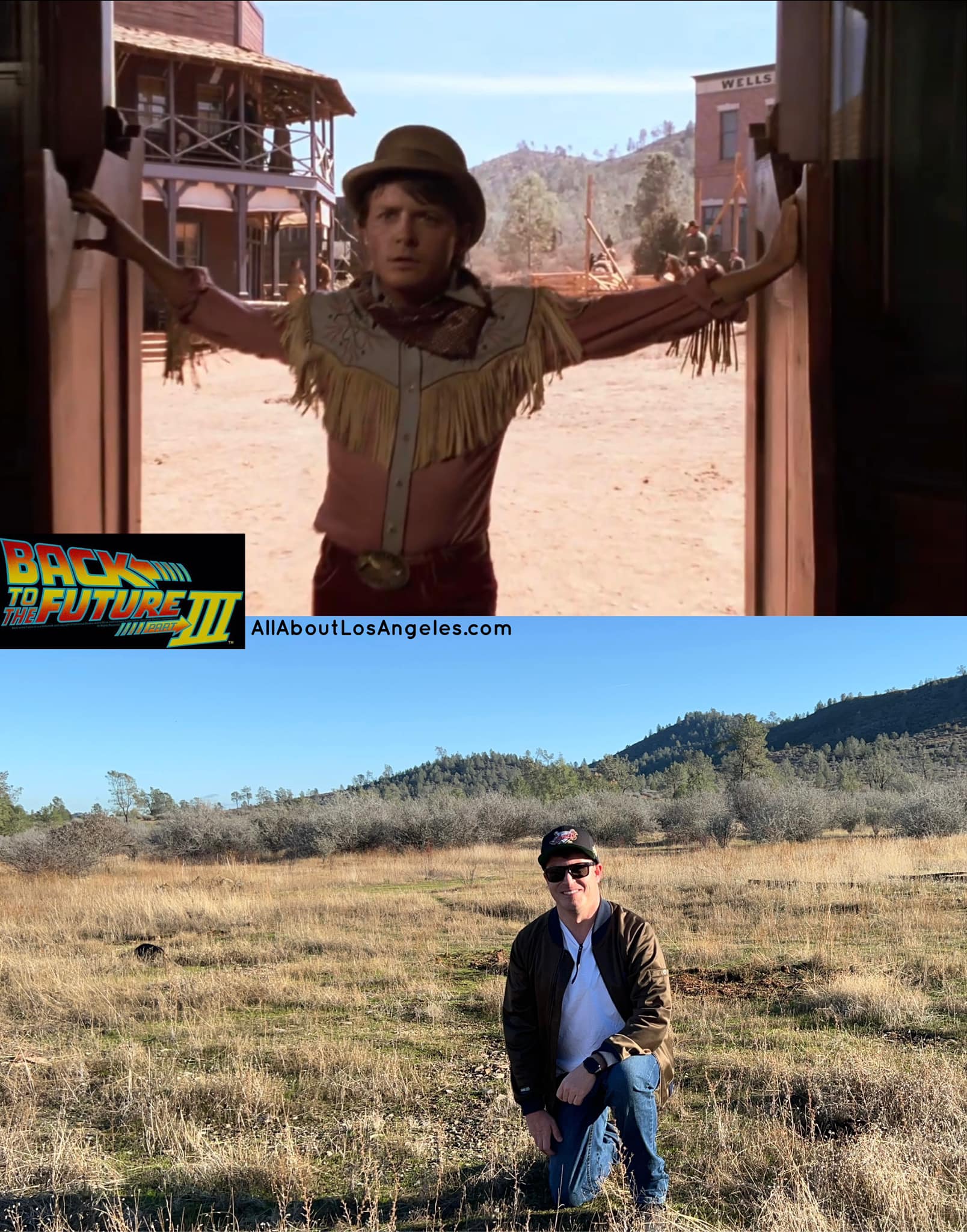 A scene from the movie, “Back to the Future Part III” featuring 
