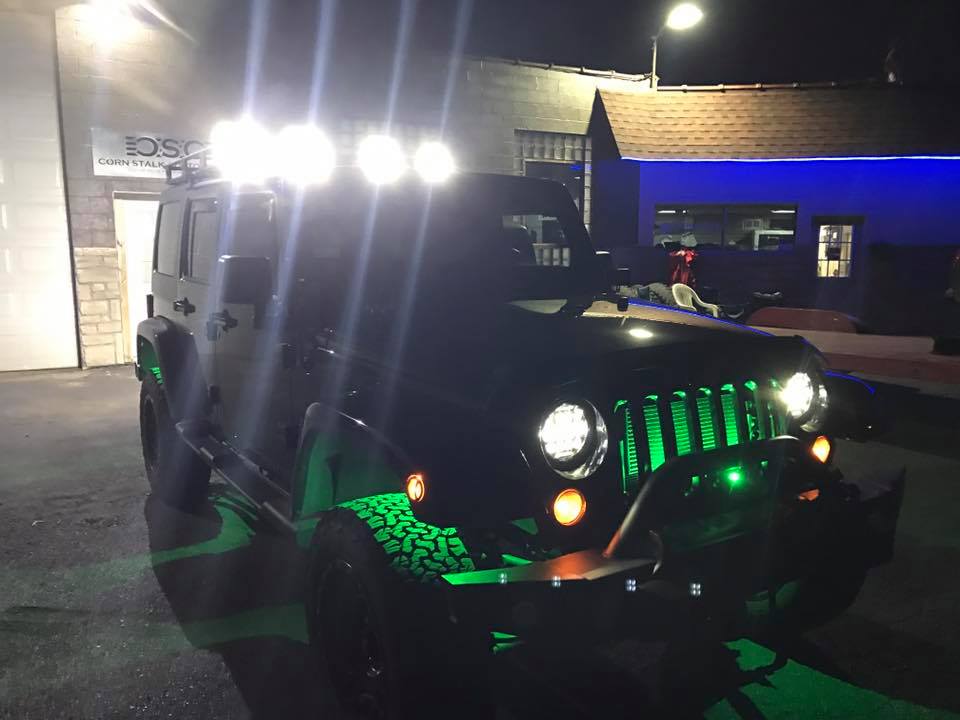 Custom fitz led - New jeep we did up with USA made cnc...