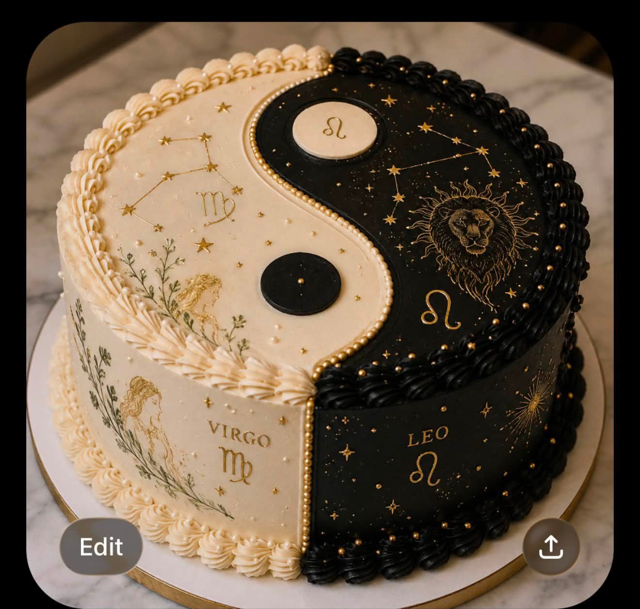 Leo and Virgo custom birthday cake recommendations in Greenville, SC