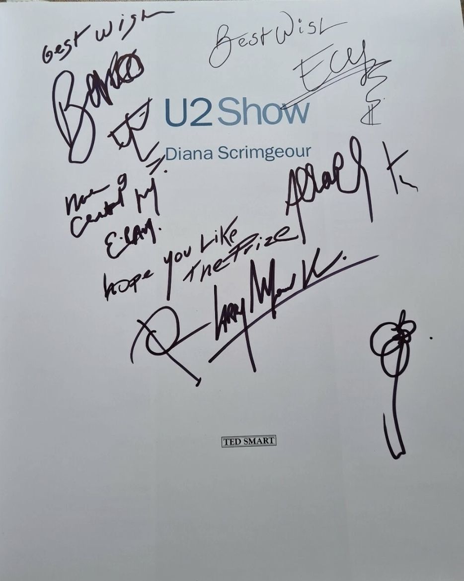 Are U2 autographs by Bono, The Edge, and Adam Clayton authentic?