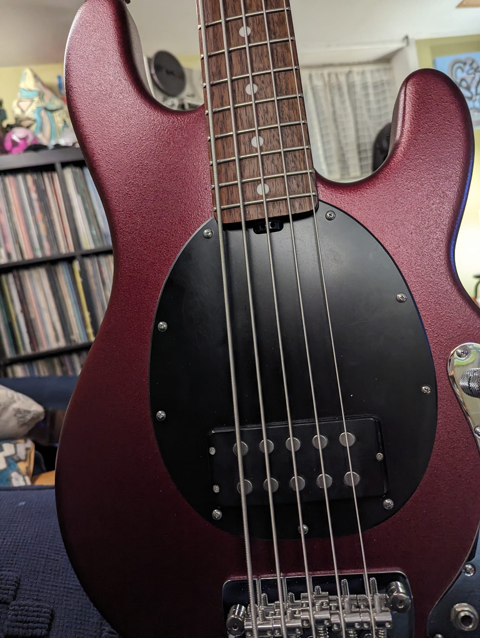 How to clean a Musicman USA Sub bass with a fragrant finish?