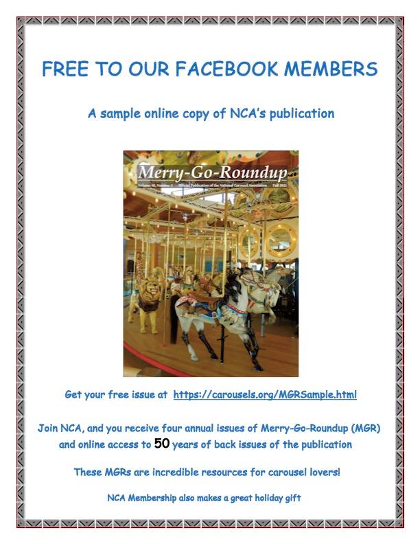 National Carousel Association Facebook Group | Here is the post on the ...