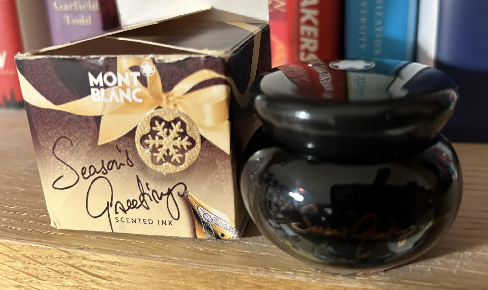 What are experiences with Montblanc's scented inks, specifically