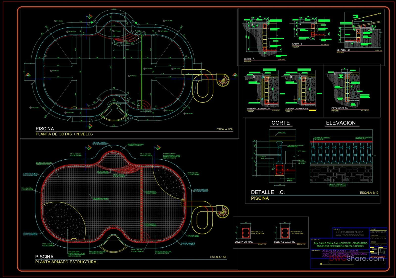 Cad Blocks Pool Swimming Pool Floor Plan CAD Drawings Decors & 3D