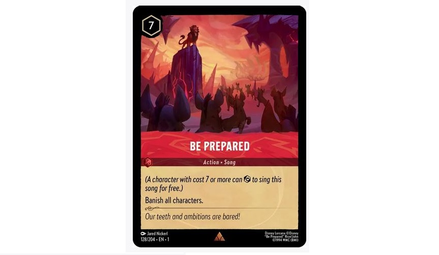 be prepared lorcana card - Whispers in the Well - Scar Ruby Card Type Be Prepared Lorcana Proxy/orica, Common/holo
